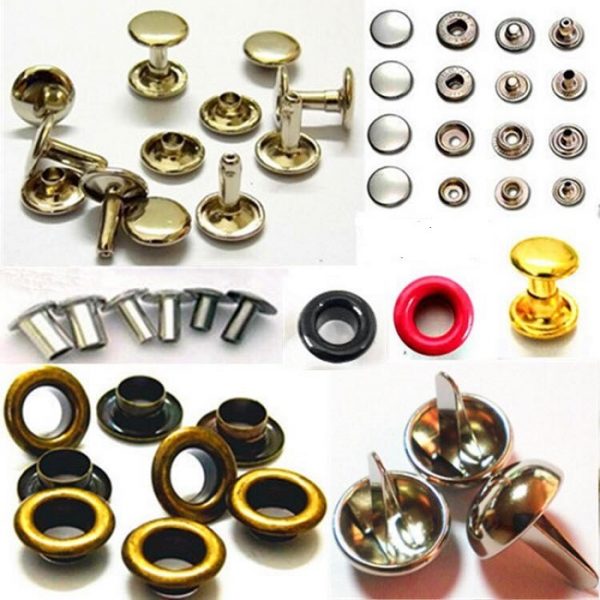 Rivet Fasteners Brass Double Cap