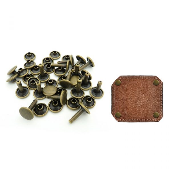 Rivet Fasteners Brass Double Cap - Image 4